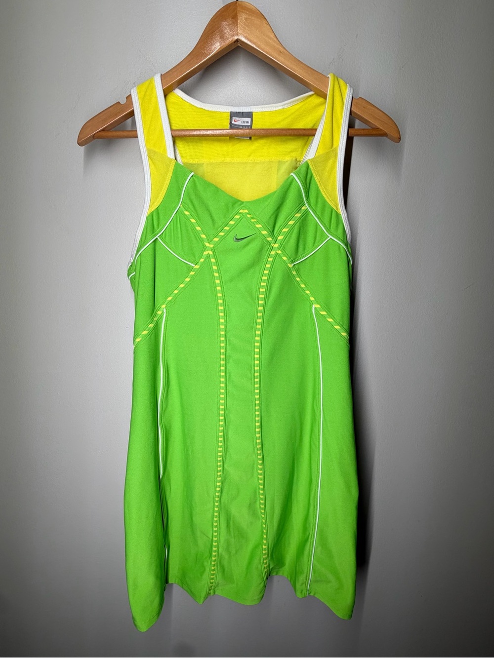 Rare 2007 Nike Serena Williams Neon Disruptive Tennis Dress Australian Open Y2K